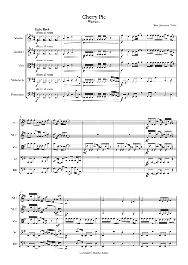 Cherry Pie (arr. Johannes Christ)