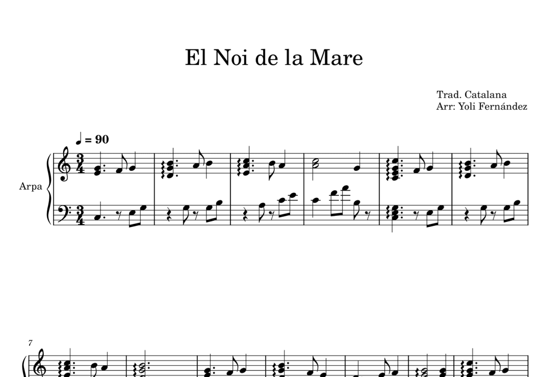 El noi de la mare (arr. Yoli Fernández)