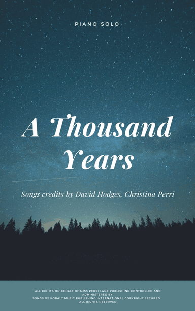 A Thousand Years (arr. Dias)