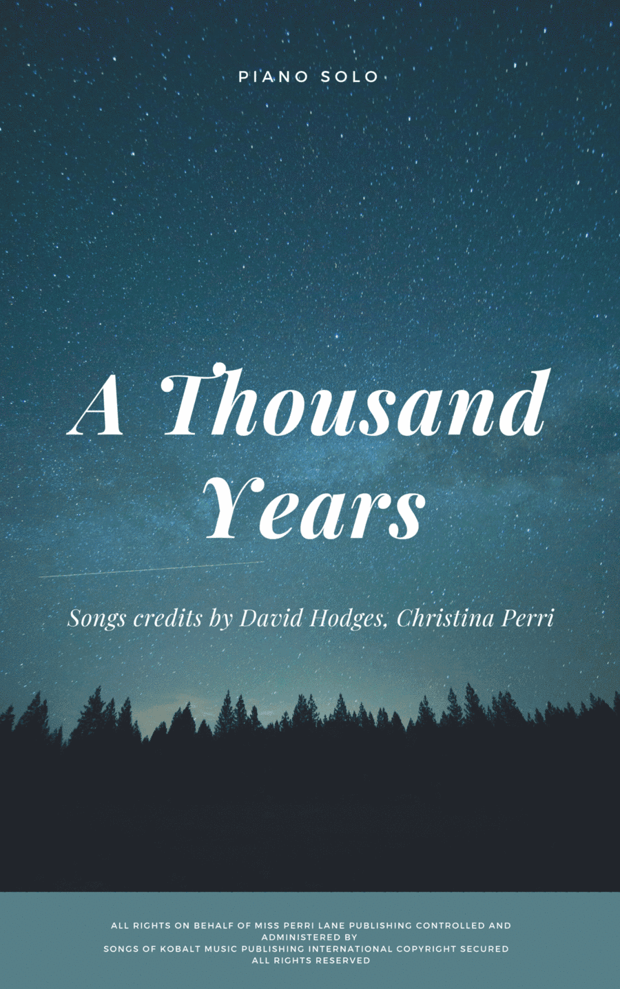 A Thousand Years (arr. Dias)