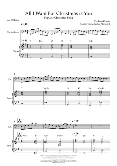 All I Want For Christmas Is You (arr. SMLStar)