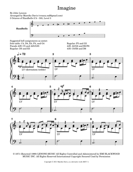 Imagine (arr. Mareike Davis)
