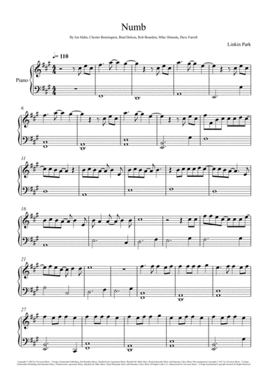 Numb (arr. André Laitano)
