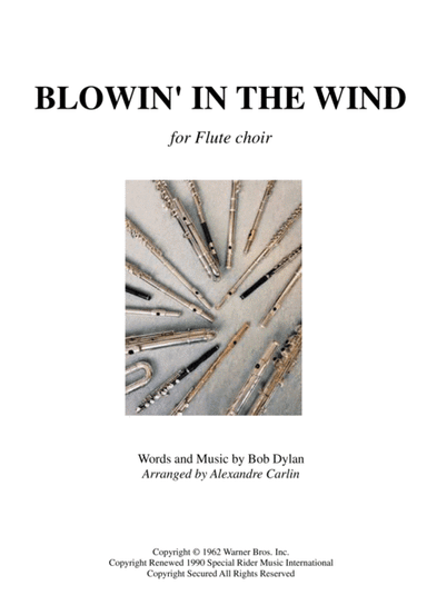 Blowin' In The Wind (arr. Alexandre CARLIN)