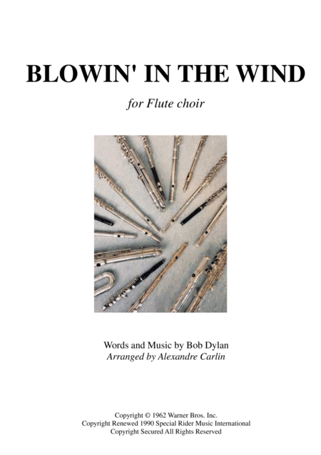 Blowin' In The Wind (arr. Alexandre CARLIN)
