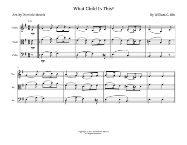 What Child Is This? (arr. Dominic Meccia)