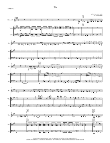 I Do (arr. Fernando Britto)