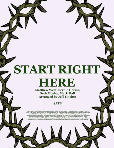 Start Right Here (arr. Jeff Tincher)