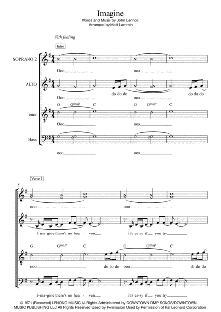 Imagine (arr. Matt Lammin)