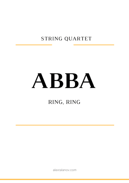 Ring, Ring (arr. Alex Talanov)