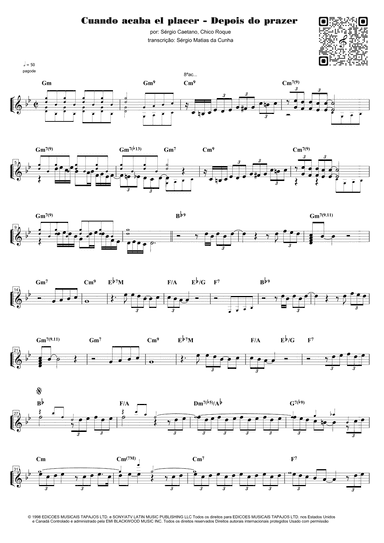 Cuando Acaba El Placer (arr. Sérgio Matias da Cunha)