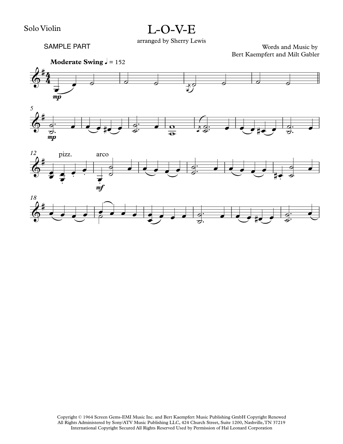 L-O-V-E (arr. Sherry Lewis)