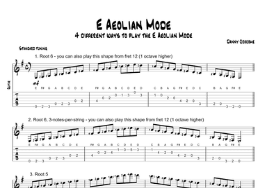 E Aeolian Mode (4 Ways to Play)