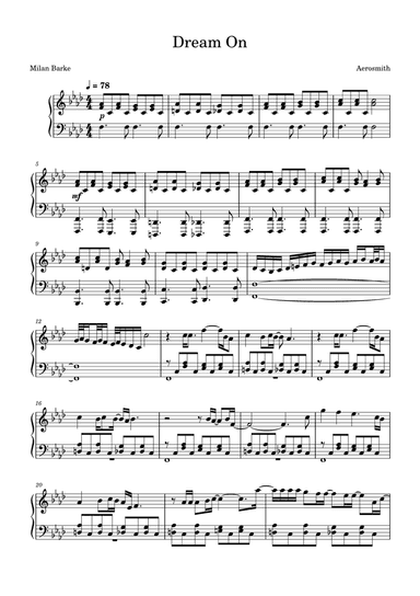 Dream On (arr. Eduardo Sabino)