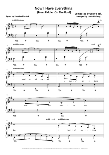 Now I Have Everything (arr. Leah Ginzburg)