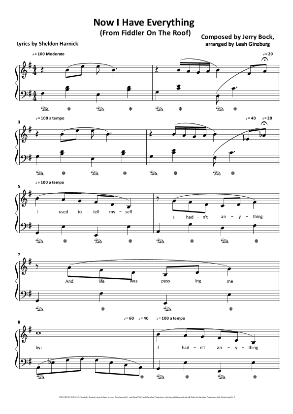 Now I Have Everything (arr. Leah Ginzburg)