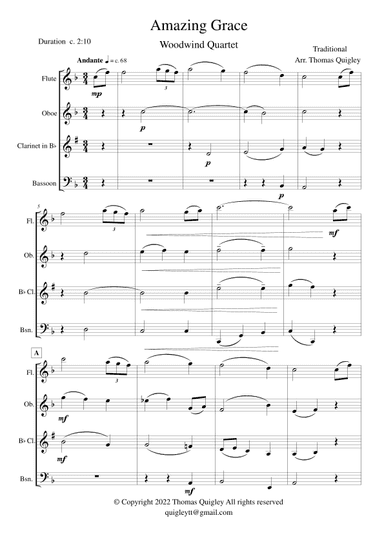 Amazing Grace (arr. Thomas Quigley)