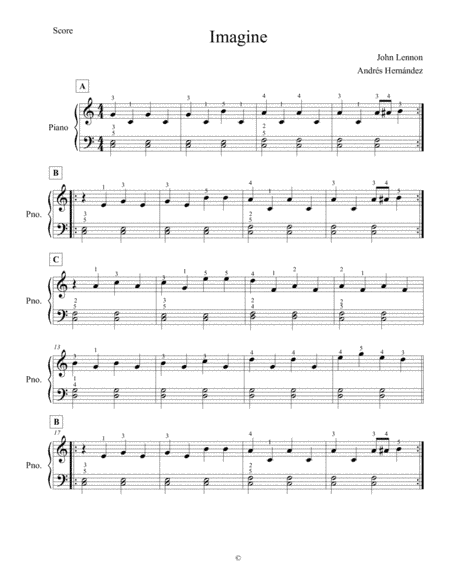 Imagine (arr. Andrés Hernández)