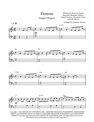 Demons (arr. Stanislav Borisov)