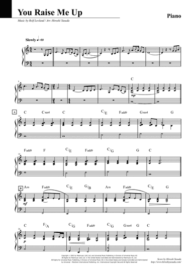 You Raise Me Up (arr. Hiroshi Yasuda)
