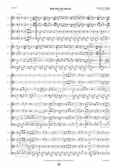 Roll Out The Barrel (arr. Josef STASTNY)