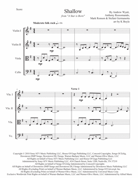 Shallow (arr. Karlie Boyle)