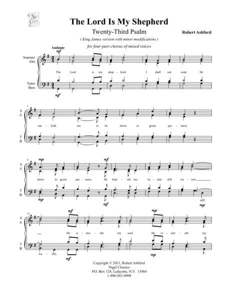 The Lord Is My Shepherd - 23rd Psalm