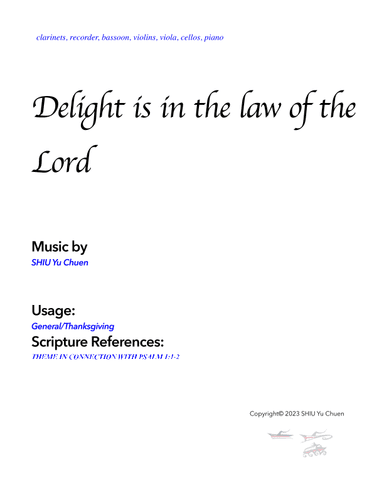 Delight is in the law of the Lord