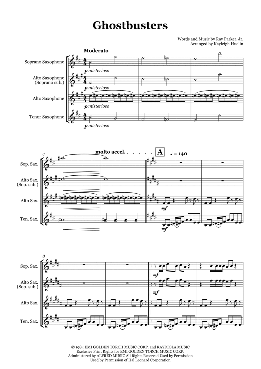 Ghostbusters (arr. Kayleigh Huelin)