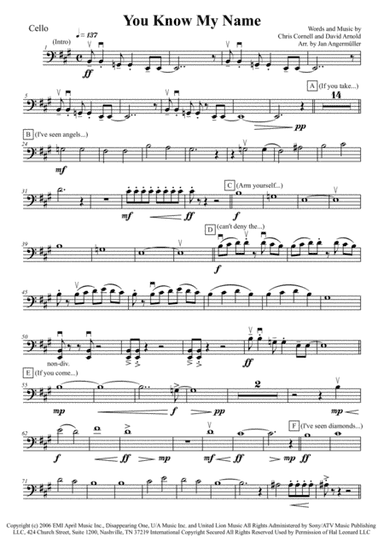 You Know My Name from CASINO ROYALE (arr. Jan Angermüller)