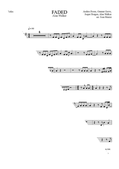 Faded (arr. Ivan Marini)