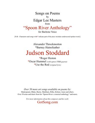 Judson Stoddard from "Spoon River"