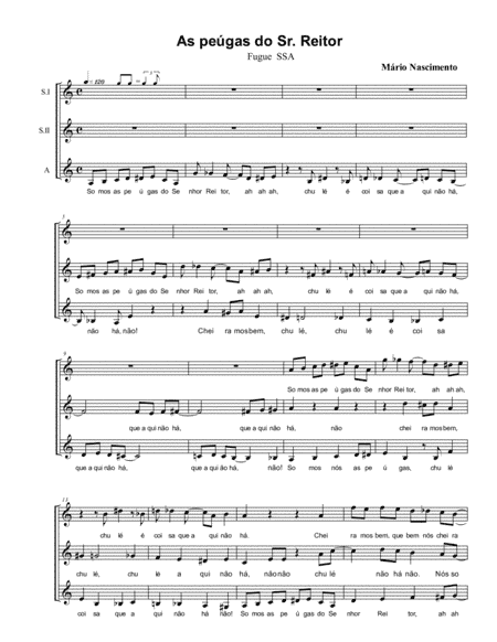 As peúgas do Sr. Reitor (SSA a capella)