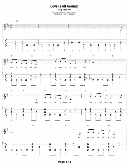 Love Is All Around (arr. Cindy Steighner)