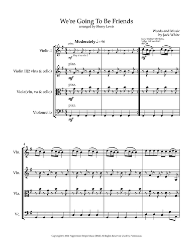 We're Going To Be Friends (arr. Sherry Lewis)