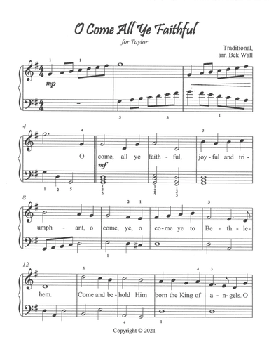 O Come All Ye Faithful (arr. Rebekah Wall)