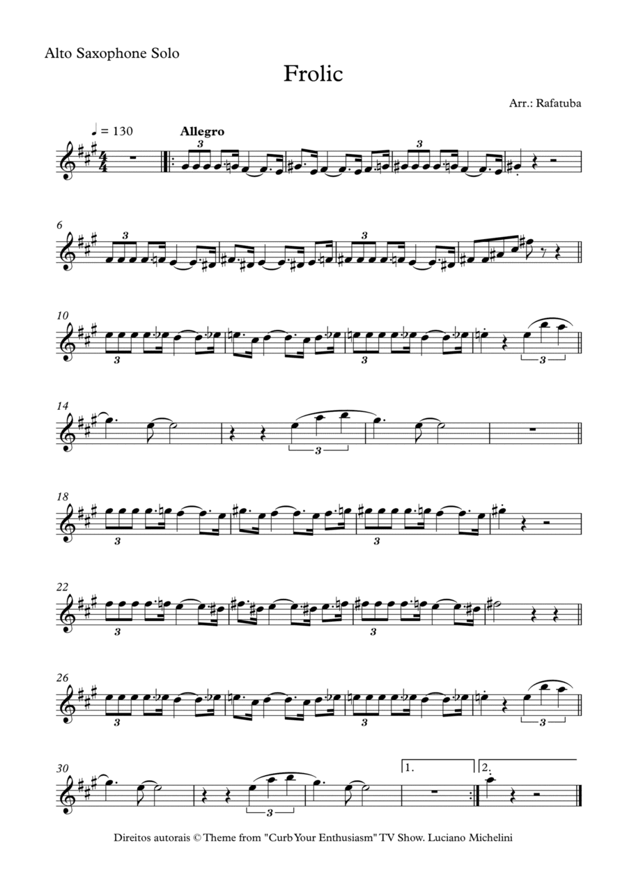 Frolic (arr. Rafael Silva)