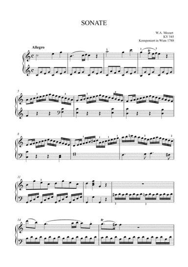 Sonata in C Major K.545 (Allegro) (arr. MSM)