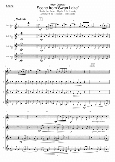 Scene from"Swan Lake" (arr. Tsuyoshi Yoroiguma)