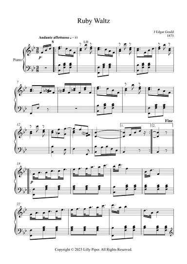 Ruby Waltz (arr. Lilly Piper)