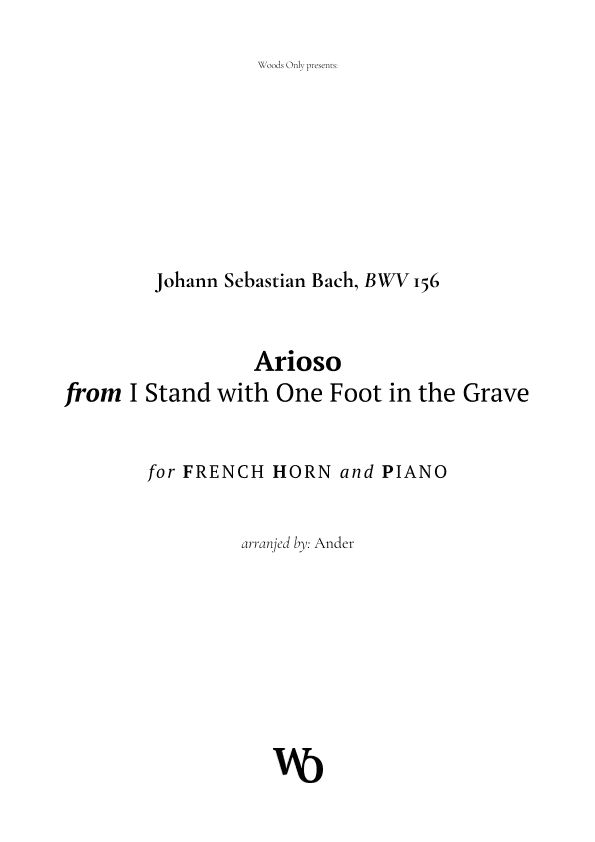 Arioso by Bach for French Horn (arr. Ander)