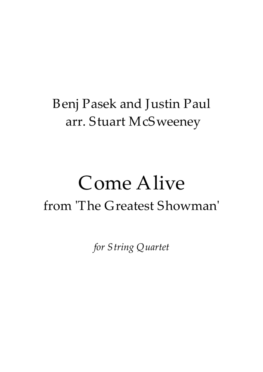 Come Alive (arr. Stuart McSweeney)
