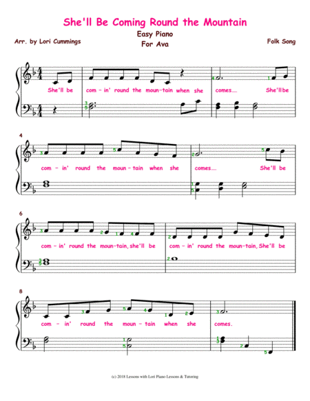 She'll Be Comin' Round the Mountain (arr. Lori Cummings)