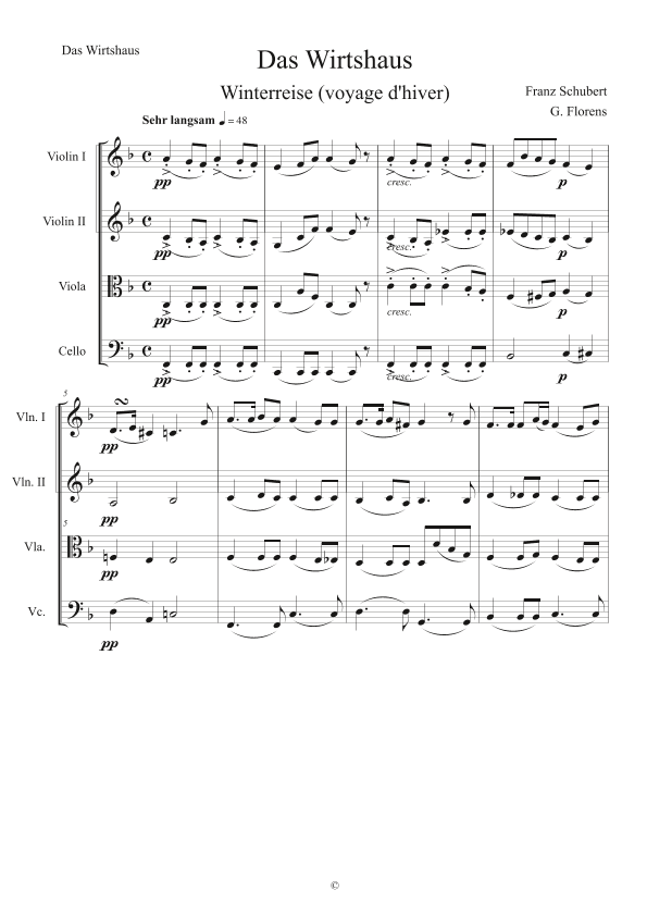 Das Wirtshaus (arr. Gaël Florens)