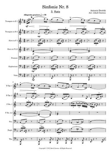 Allegretto grazioso from Symphony No. 8 (arr. Jakob Gierens)