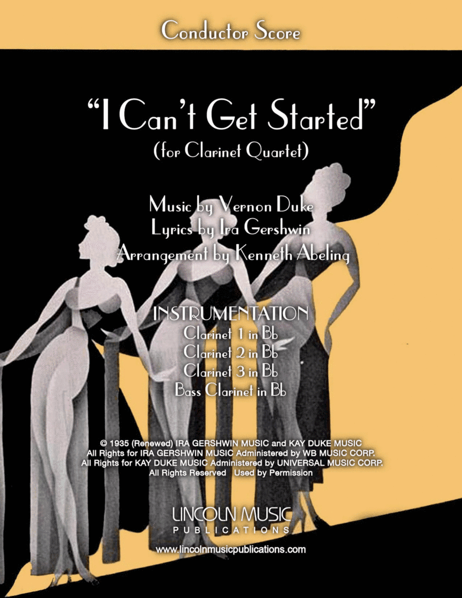 I Can't Get Started (arr. Kenneth Abeling)