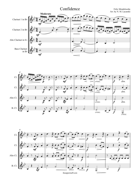 Confidence (arr. Nick Lacanski)