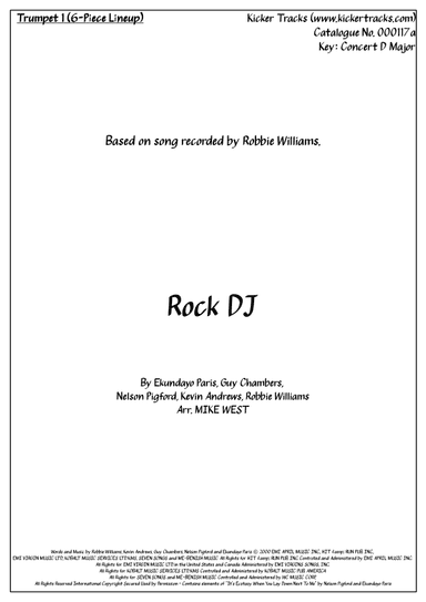Rock Dj (arr. Michael Storeton-West)