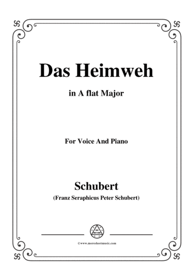 Schubert-Das Heimweh,in A flat Major,for Voice&Piano (arr. MSM)