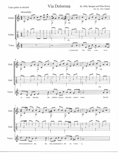 Via Dolorosa (arr. Billy Sprague, Niles Borop)